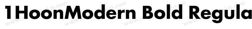 1HoonModern Bold Regular字体转换